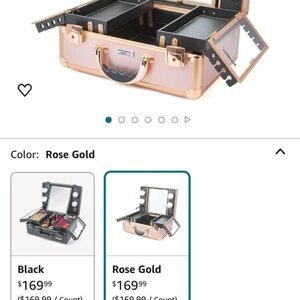 Travel Makeup Case with Lights “brand new”